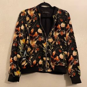 Zara Floral Bomber Jacket (M)